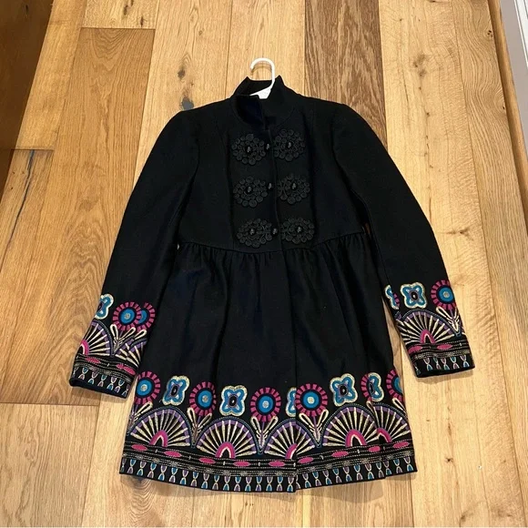 Anthropologie Tracy Reese Elimovna Embroidered Coat - Picture 10 of 13